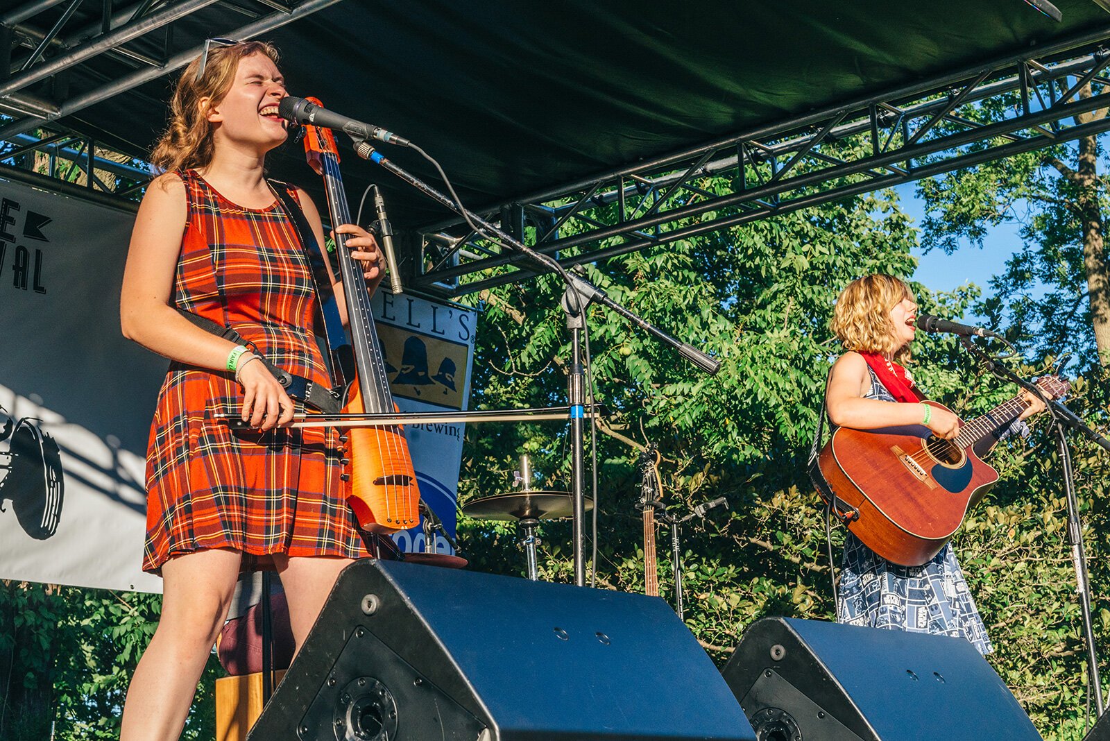 Katie Larson and Sav Madigan of The Accidentals.