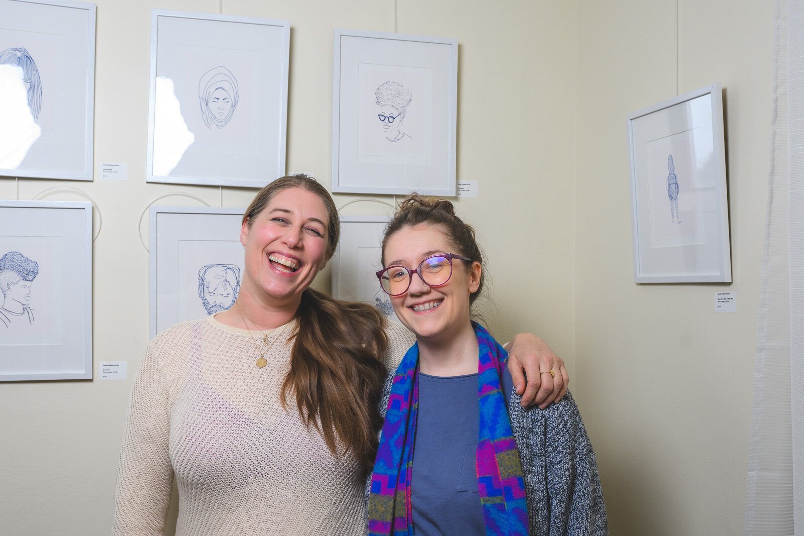 Sarah Nisbett and Amanda Moore at Dzanc House.