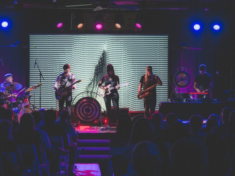 Infinite River performing at the Ypsilanti Freighthouse for UMS' "Beautiful Noise" concert.