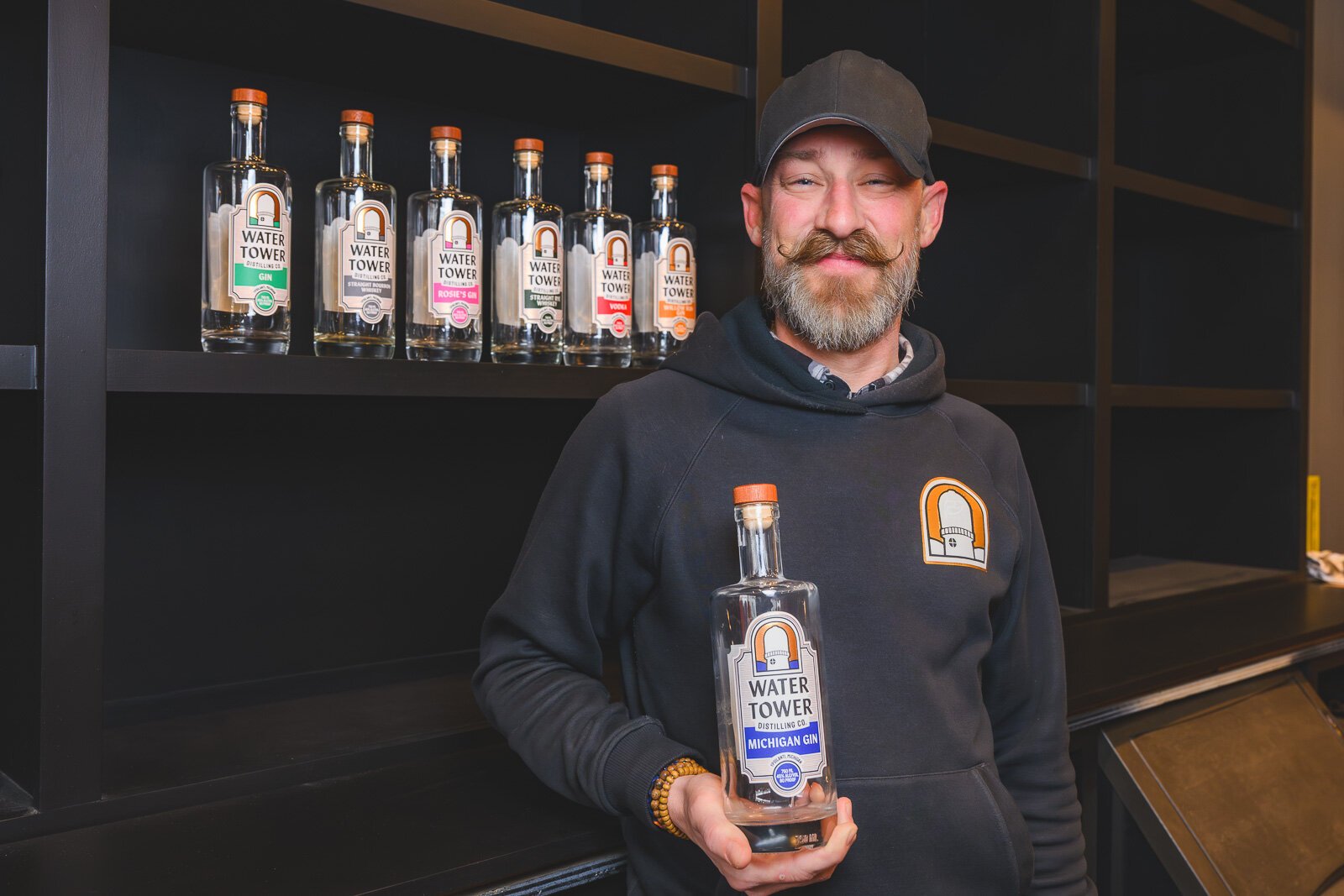 Skott Schoonover at Water Tower Distilling.