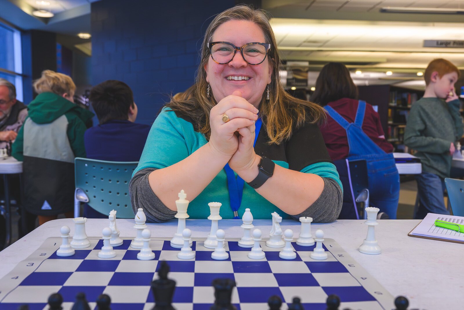 YDL Youth Chess Club mentor Jennifer Skidmore Smith.