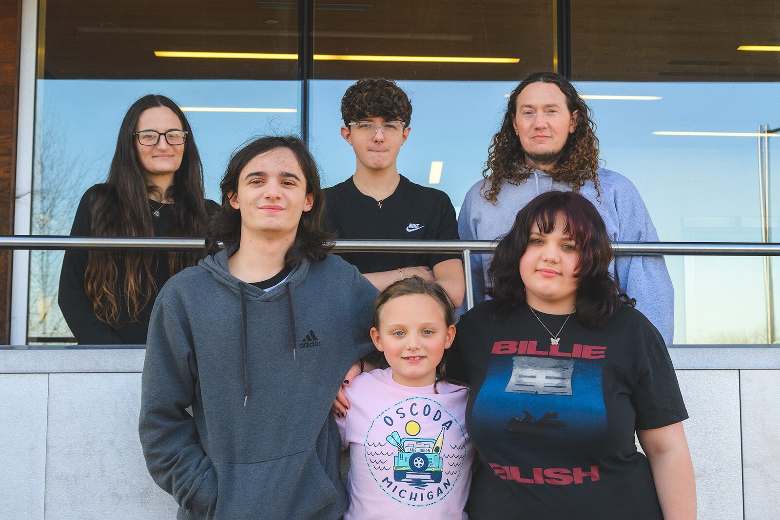 Back row: Kayla Bopp, Alex Christopher, and Joel Christopher. Front row: Joel Christopher, Juliette Christopher, and Ray Christopher.