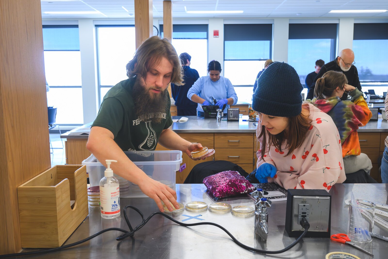 Taylor Heckaman's Introduction to Fermentation Science Laboratory class at Eastern Michigan University.