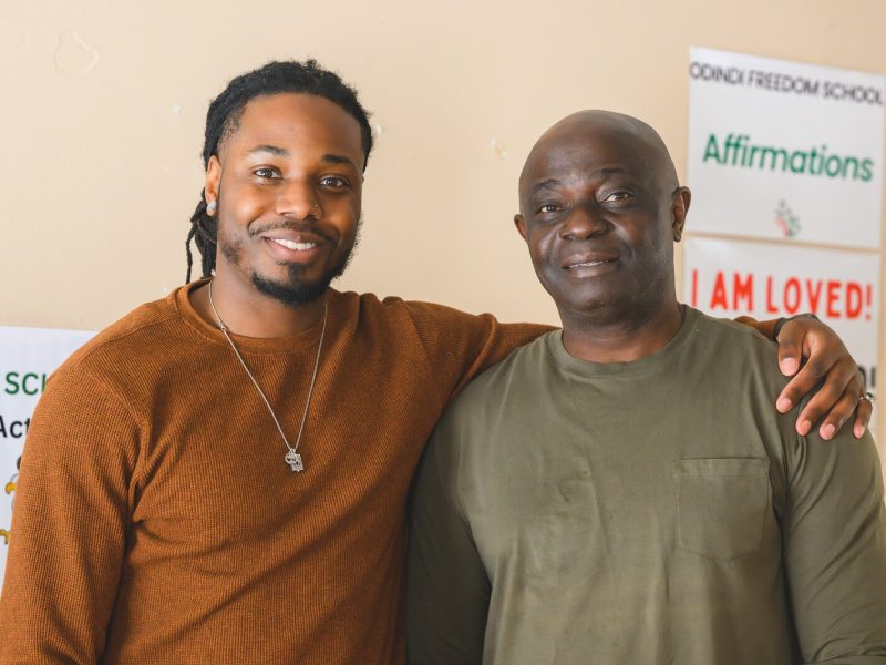 Odindi Youth Action Village co-founders Akin and Bambo Oluwadare.