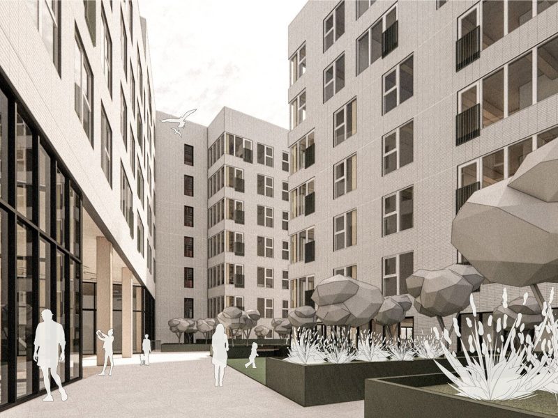 A rendering of SouthTown.