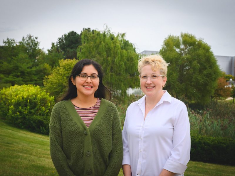"Engaging With Democracy Through Writing" project contributors Angelica Esquivel and Melissa Brooks-Yip.