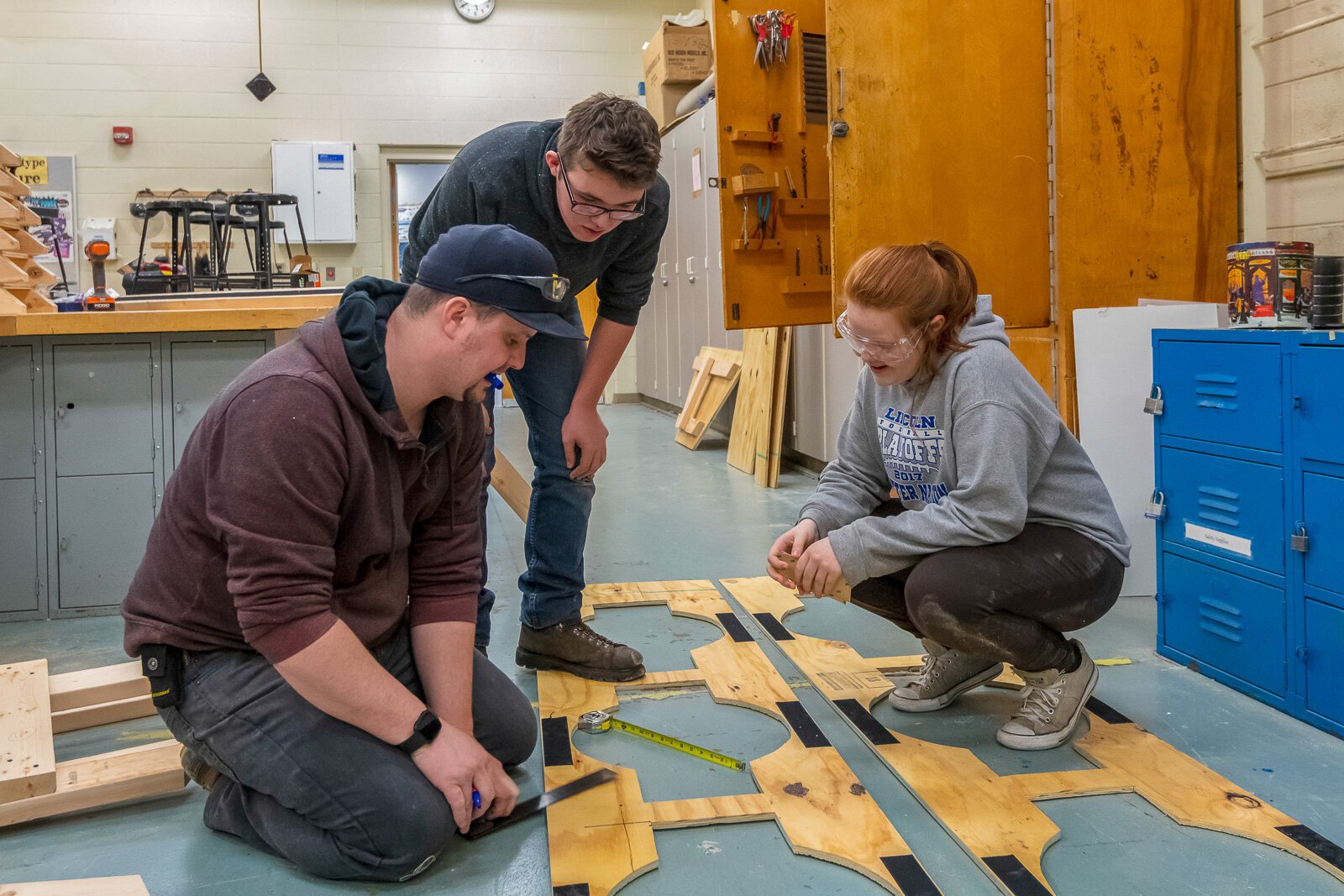 Lincoln High School's Linc-Bots team in 2019.