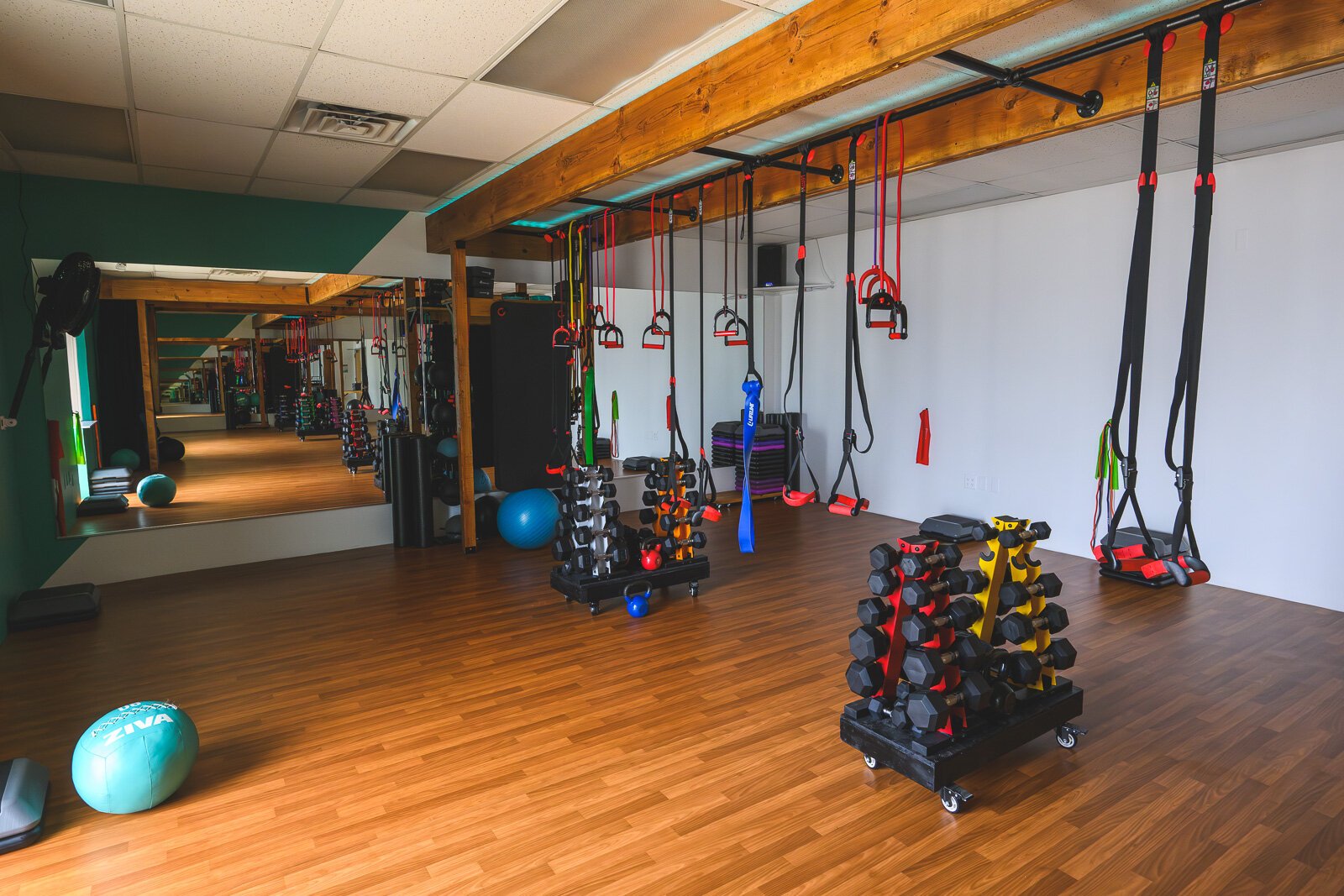 One of the exercise spaces at The Mix Fitness Studios Harriet St. location.