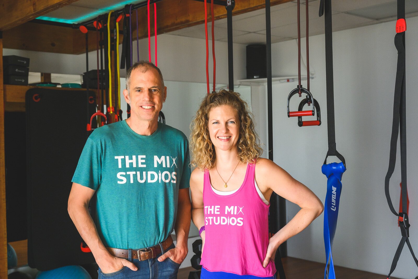 Gery and Sarah Kreiner at The Mix Fitness Studios Harriet St. location.