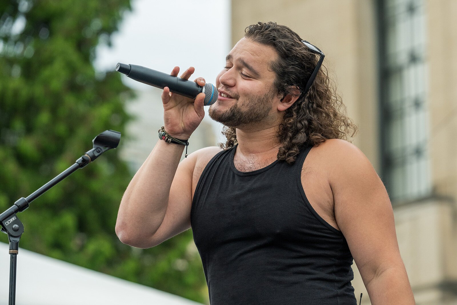 Nadim Azzam performs at Ann Arbor Summer Festival , 2022.