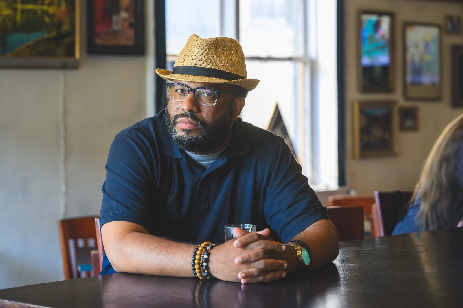Dr. Rod Wallace at Wax Bar in Depot Town.