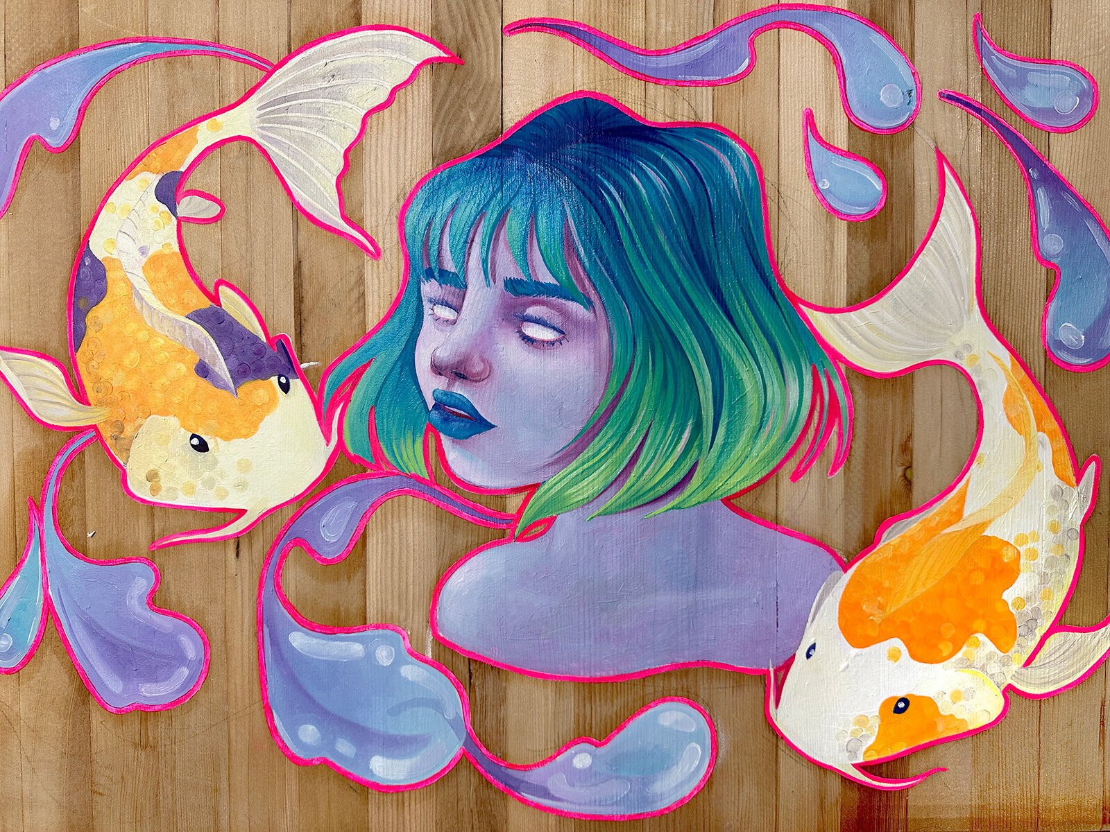 A painting by Melinda Vukonich.