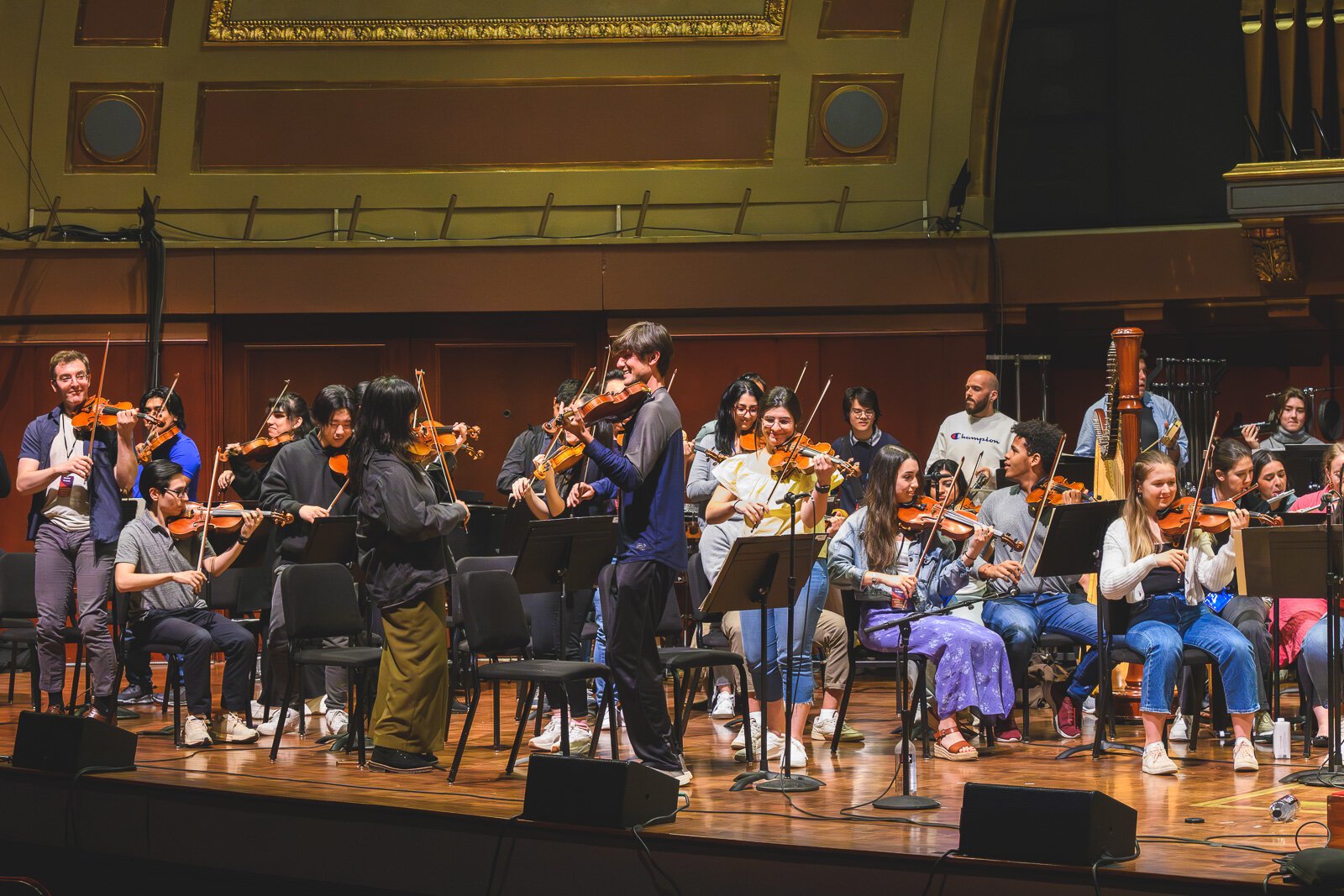 "Venus in the Mirror" rehearsals at Hill Auditorium.