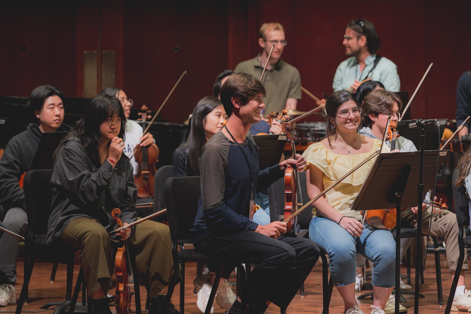 "Venus in the Mirror" rehearsals at Hill Auditorium.
