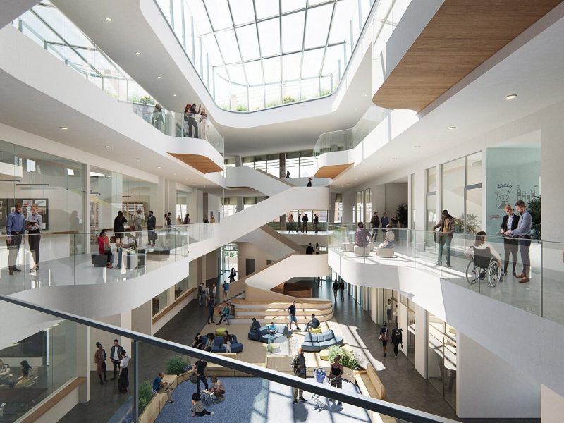 A rendering of the future University of Michigan Center for Innovation.