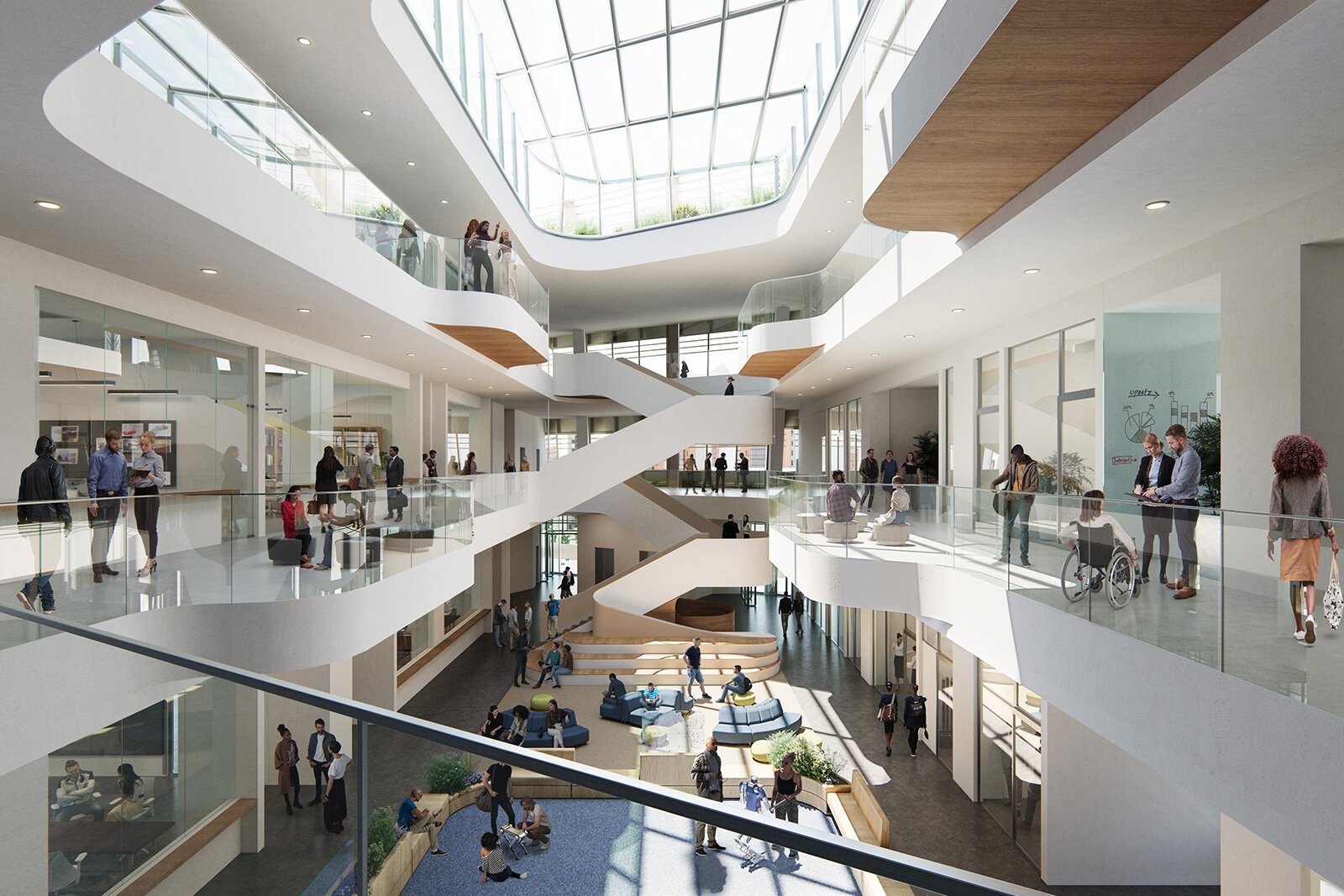 A rendering of the future University of Michigan Center for Innovation.