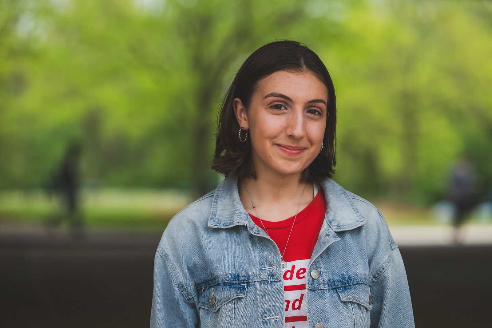 Huron Students Demand Action president Selene Koremenos-Tsebelis at Huron High School.
