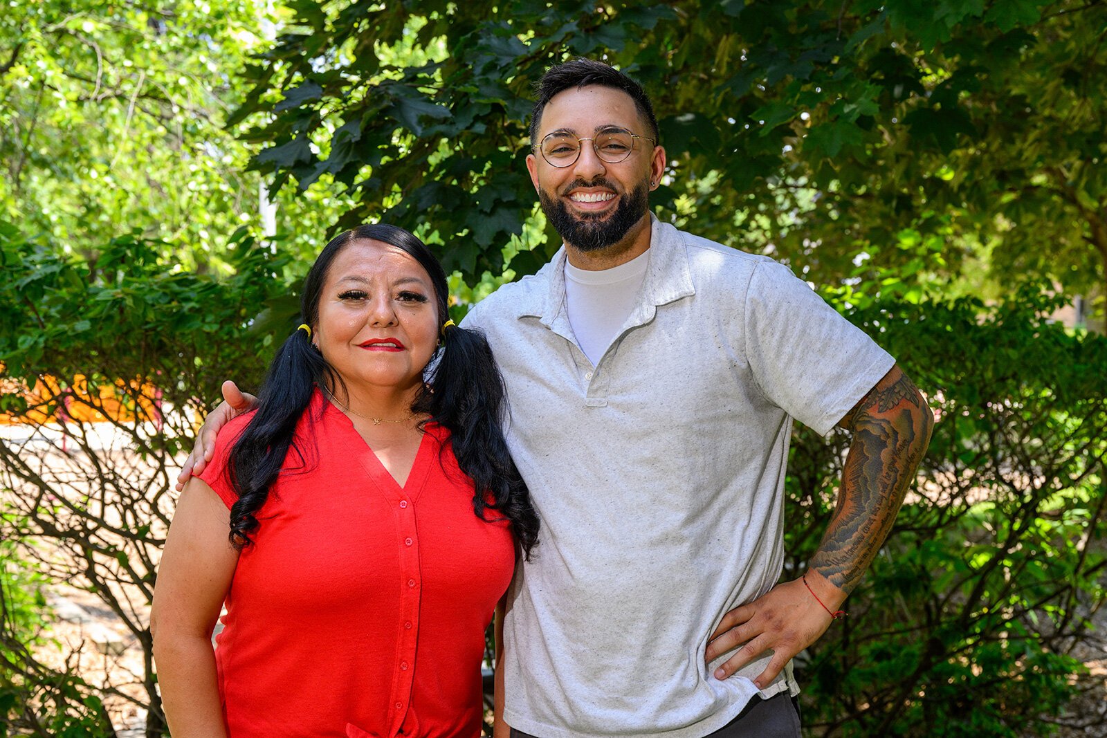 "It Is Possible" campaign participants Pepita Peckham and Chris Sudduth.