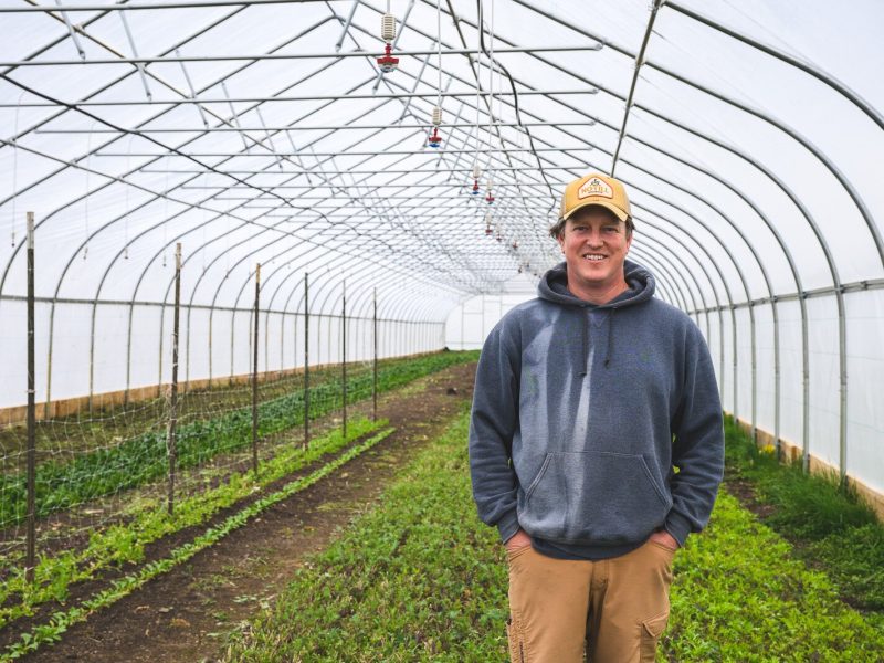 Lindsay Steele at Garden Fort farm.