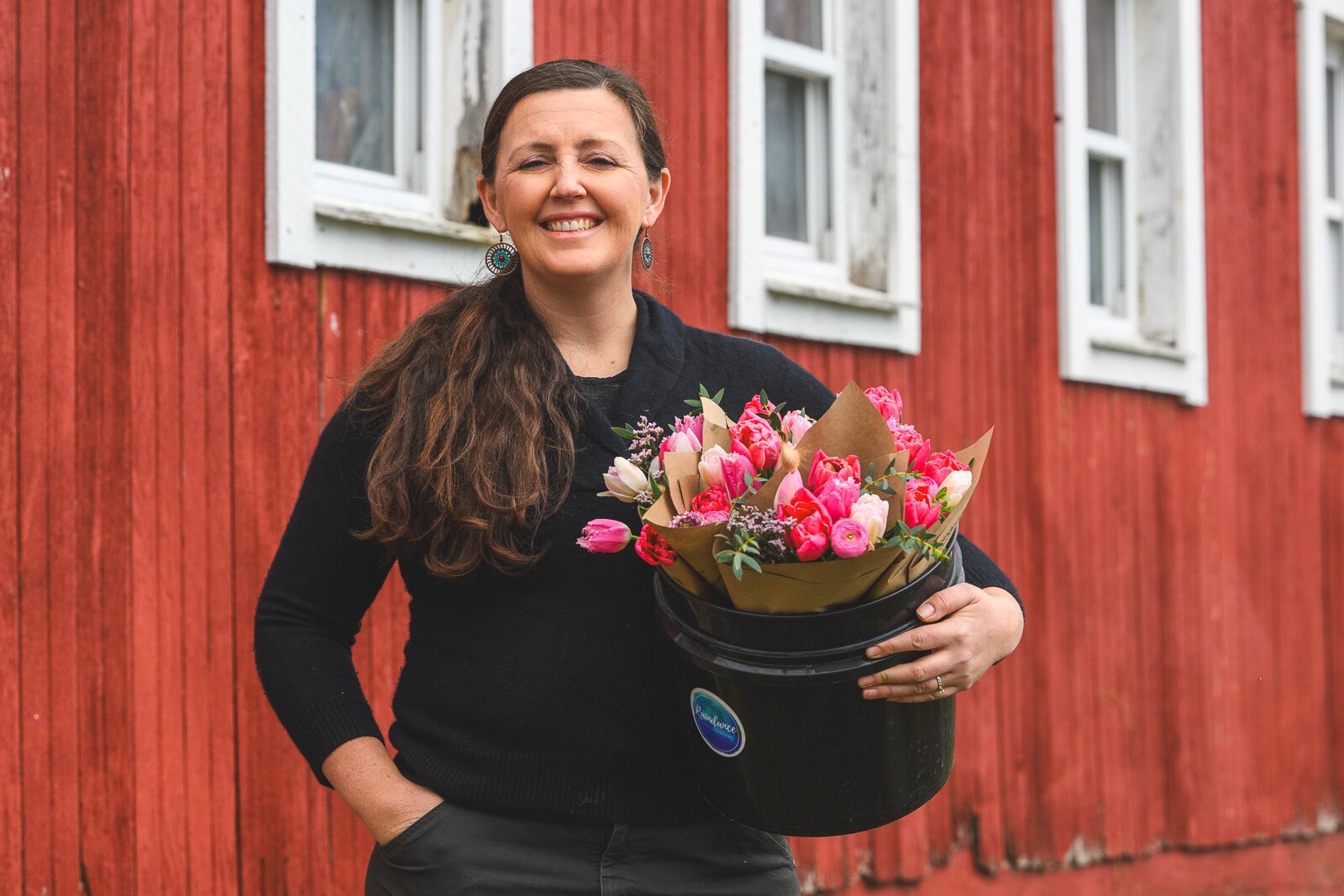 Kristen Muehlhauser at Raindance Organic Farm.