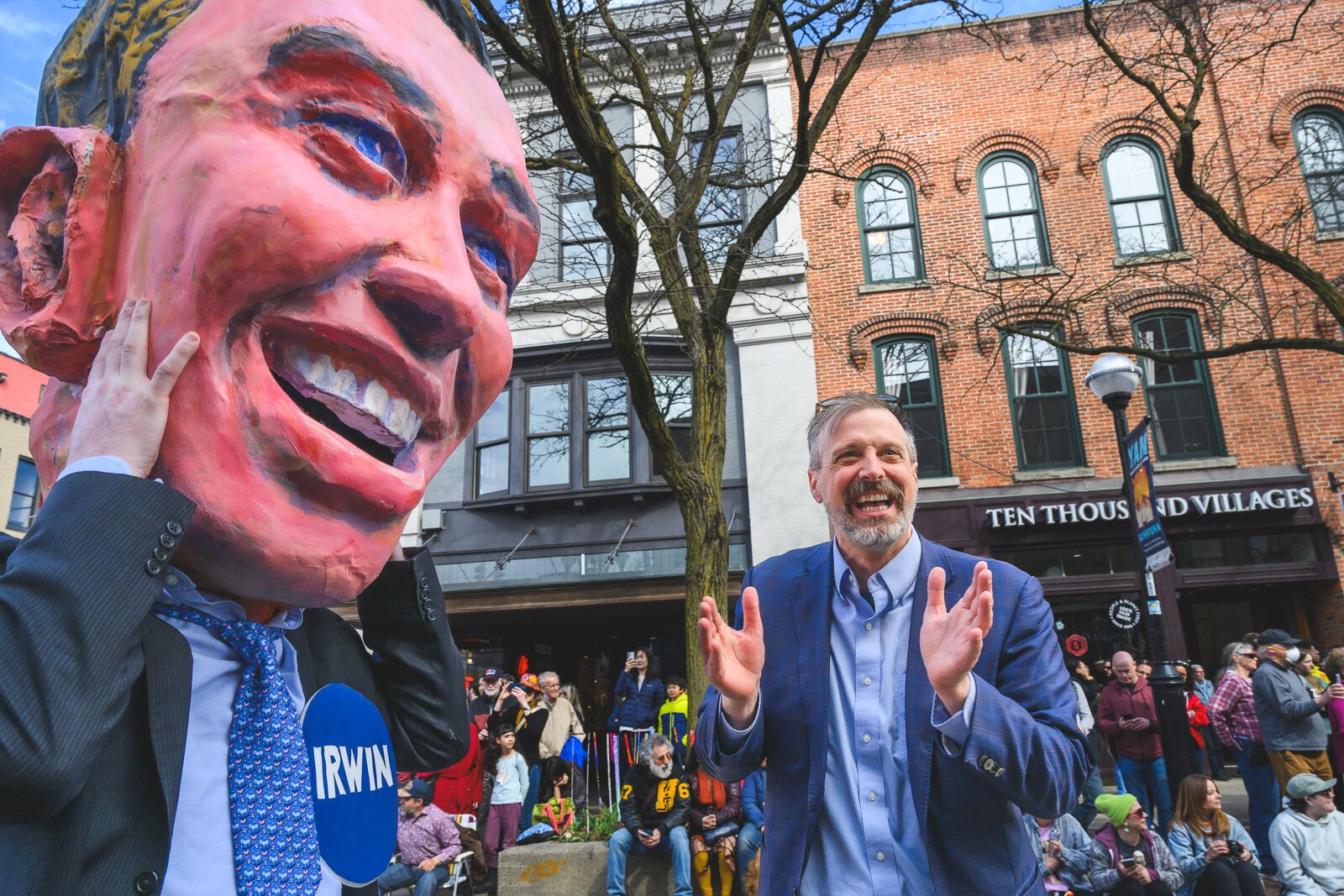 Michigan Senator Jeff Irwin at FestiFools 2024.