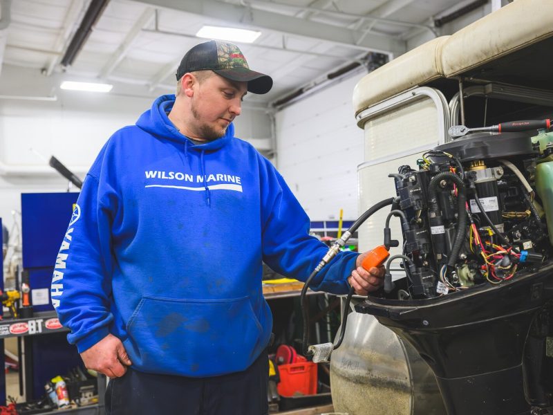 Wilson Marine Brighton aprentice Brad Tyler.