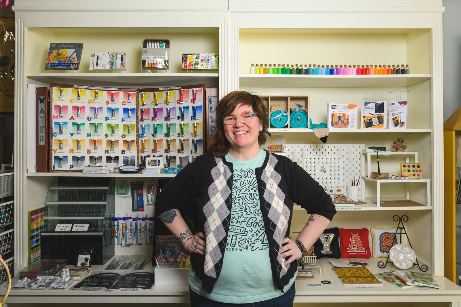 Ypsi Art Supply and Atelier owner Megan Foldenauer.