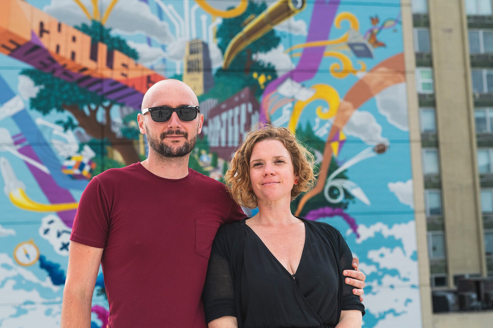 TreeTown Murals' Danijel Matanic and Mary Thiefels.