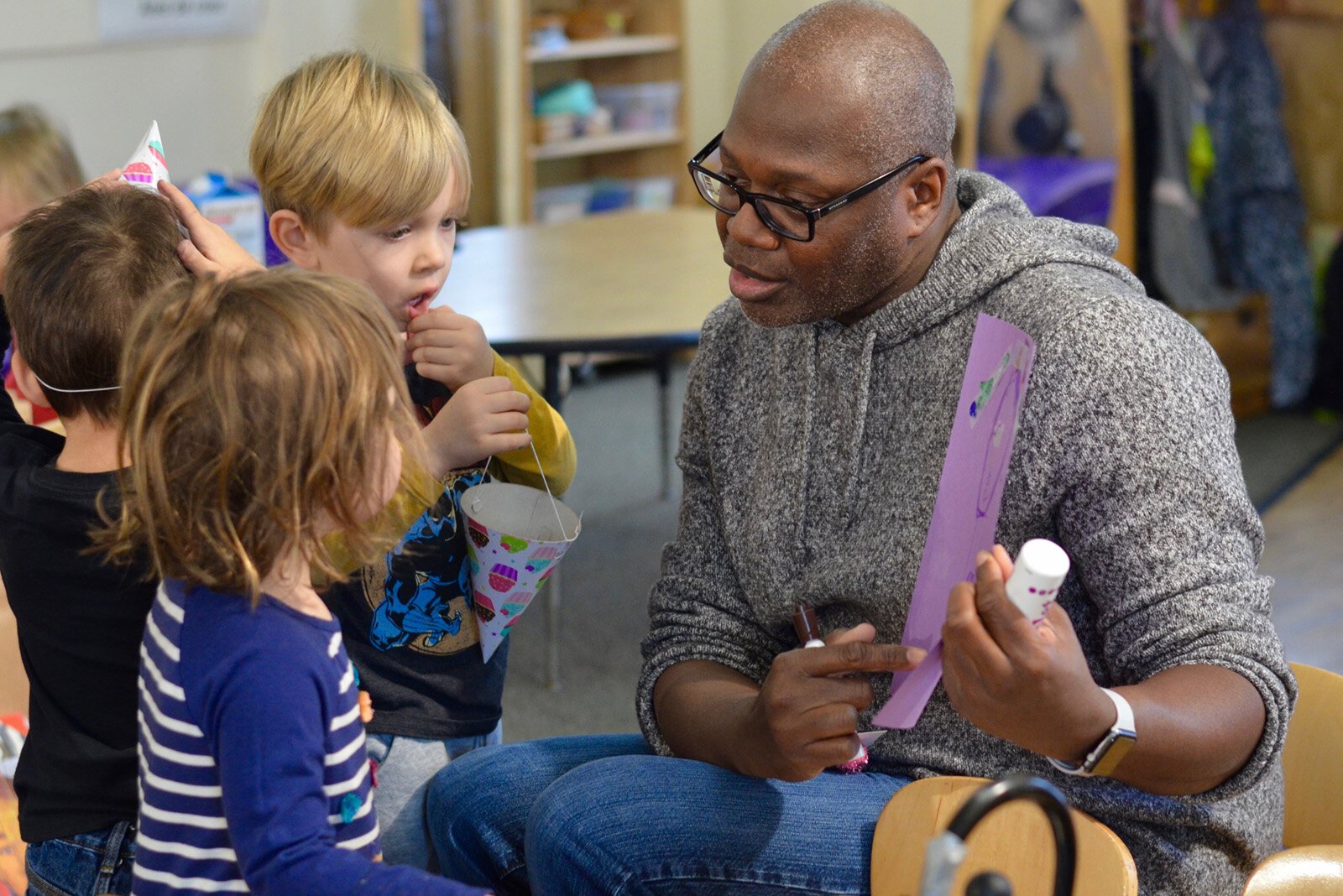 Students and staff at HighScope.
