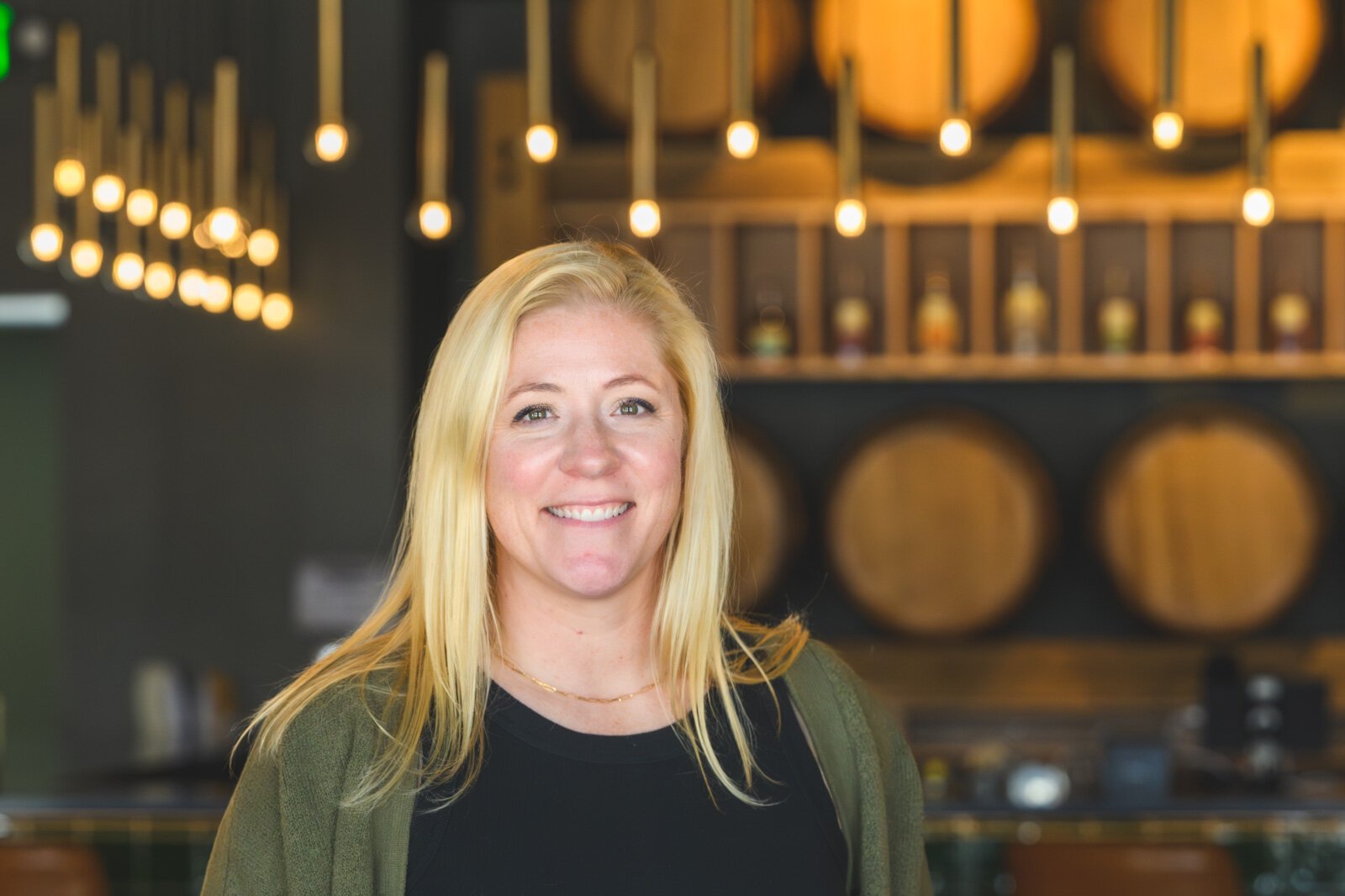 Highline Spirits founder Christi Lower at the Highline Room in Dexter.