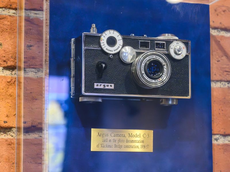A classic Argus C-3 on display at the Argus Museum.