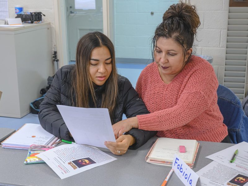 Lisa Gruich's Adult Transitions ESL class at Ypsilanti Township Community Center
