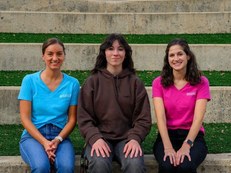 SRSLY Dexter's Ursula Anderson, Mia Hilliard, and Chrissie Kremzier at Dexter High School.