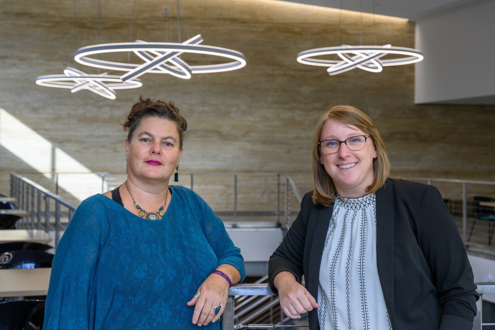 Beth Currans and Meghan Lechner of EMU's College In Prison program.