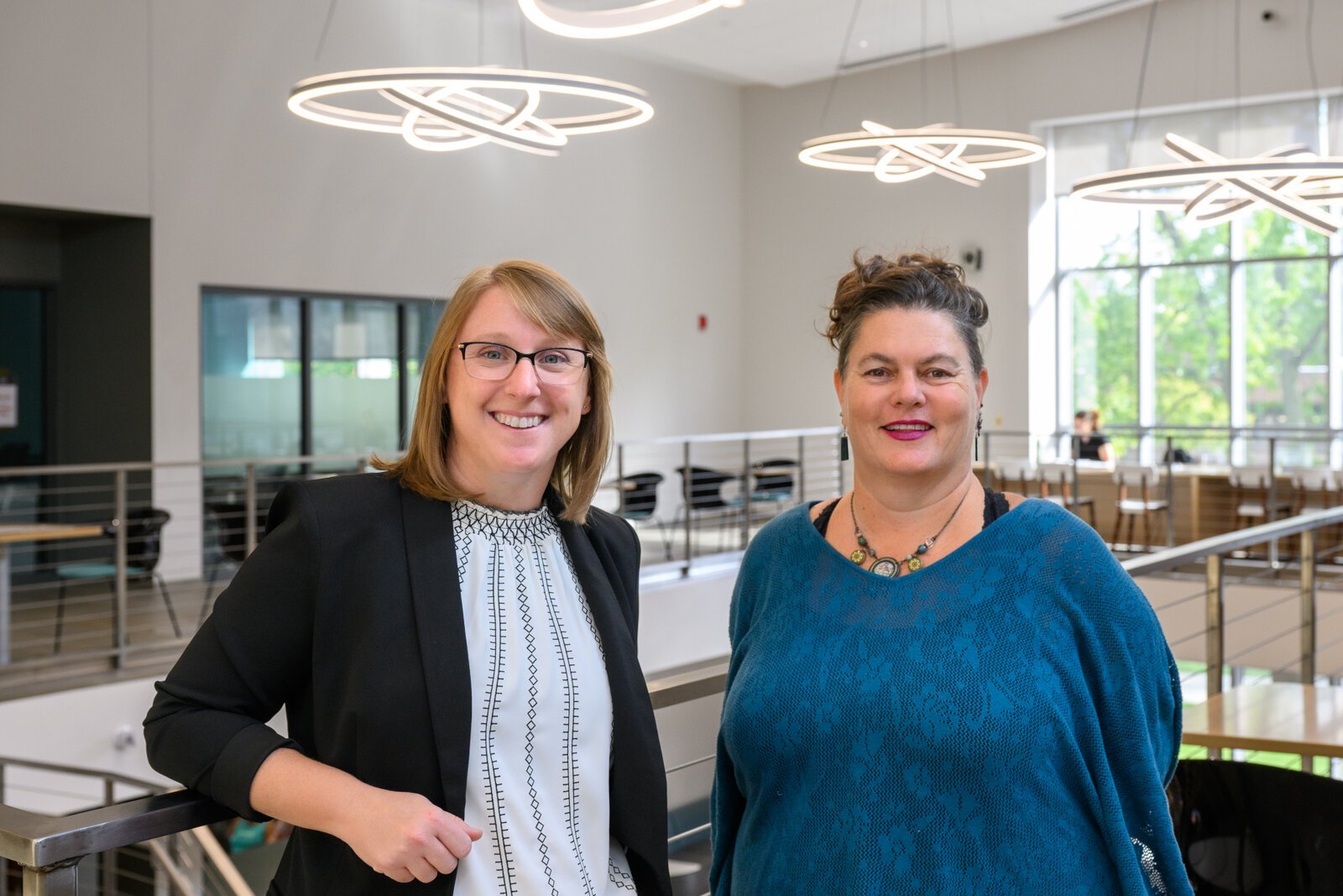 Meghan Lechner and Beth Currans of EMU's College In Prison program.