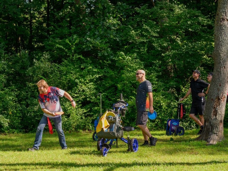 The Red Hawk Disc Golf Course at Independence Lake County Park.
