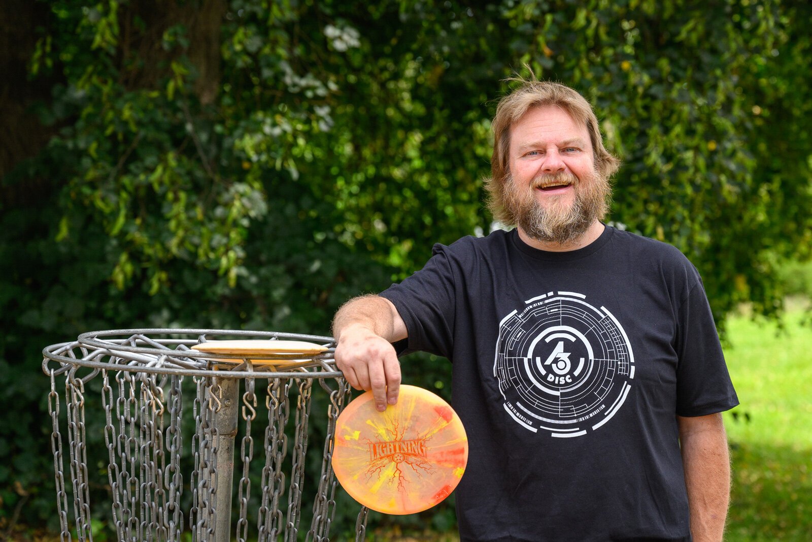 A3Disc head league coordinator Don Bush at the Lakeshore courses.
