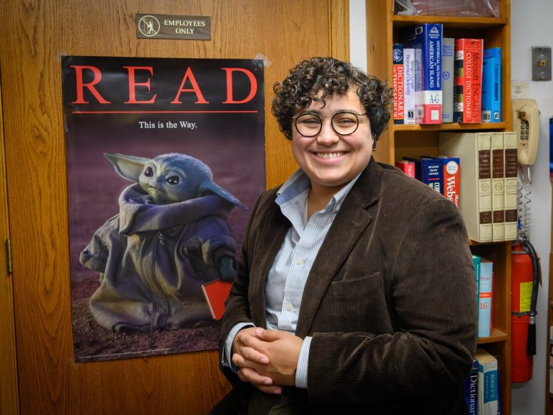 The Dawn Treader Book Shop owner Africa Schaumann.