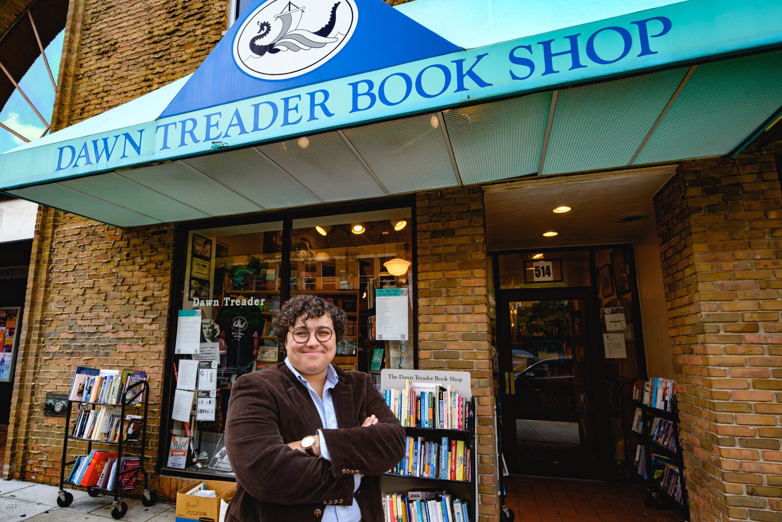The Dawn Treader Book Shop owner Africa Schaumann.