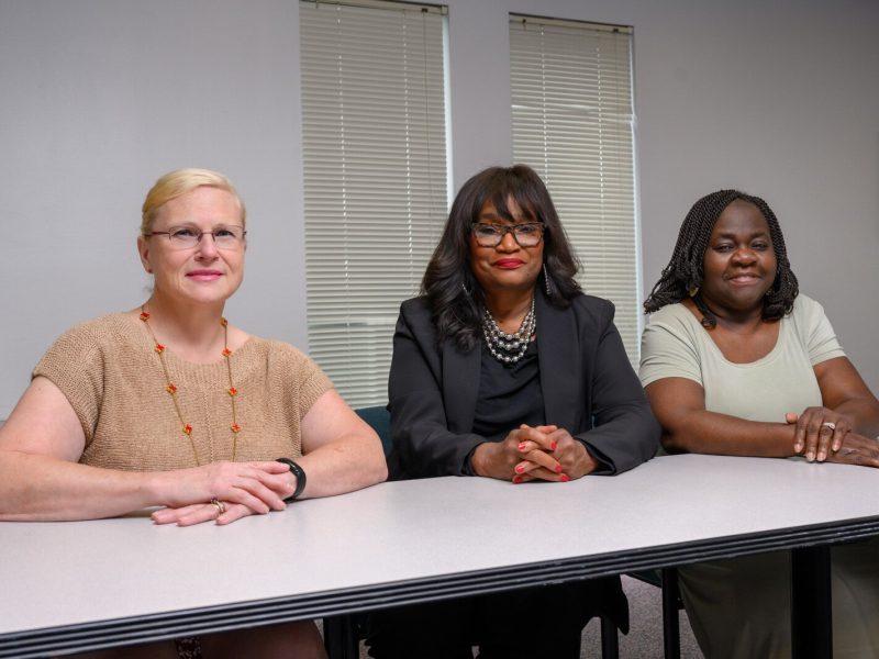 SURE Moms' Denise Wieck, Florence Roberson, and Patrica Davis.