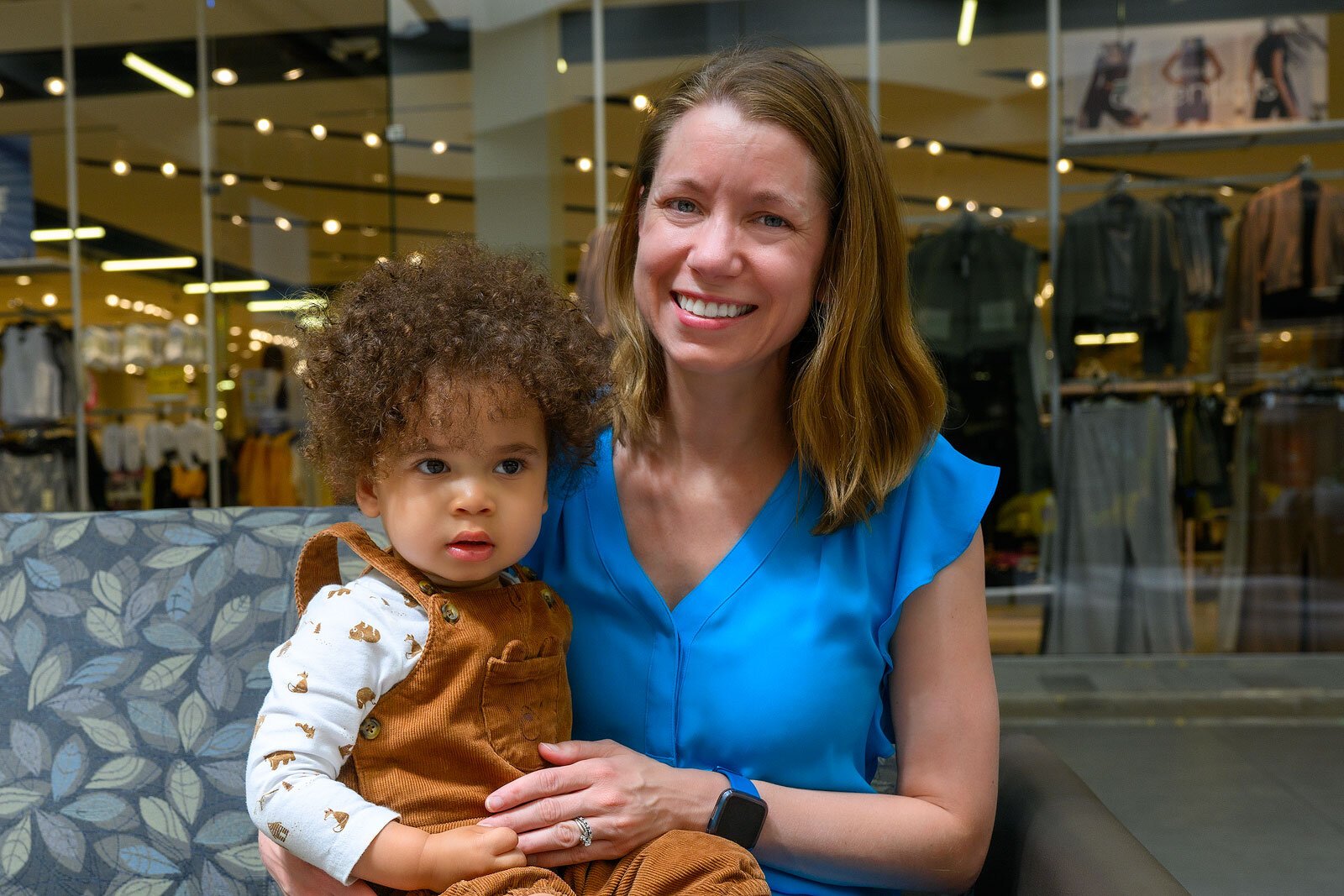 Jennifer Colwell and her son Miles.