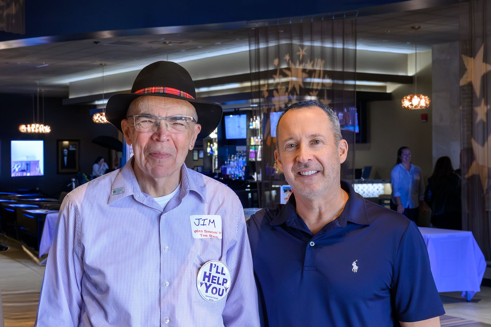 Dementia Friendly Saline founder Jim Mangi and Emagine Director of Business Development Nick Thomas.