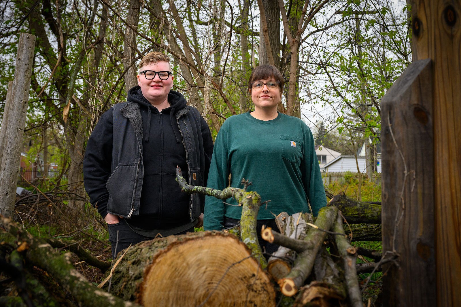 Mel Havelka and Tonya Harris of Fungi Revival at Growing Hope.