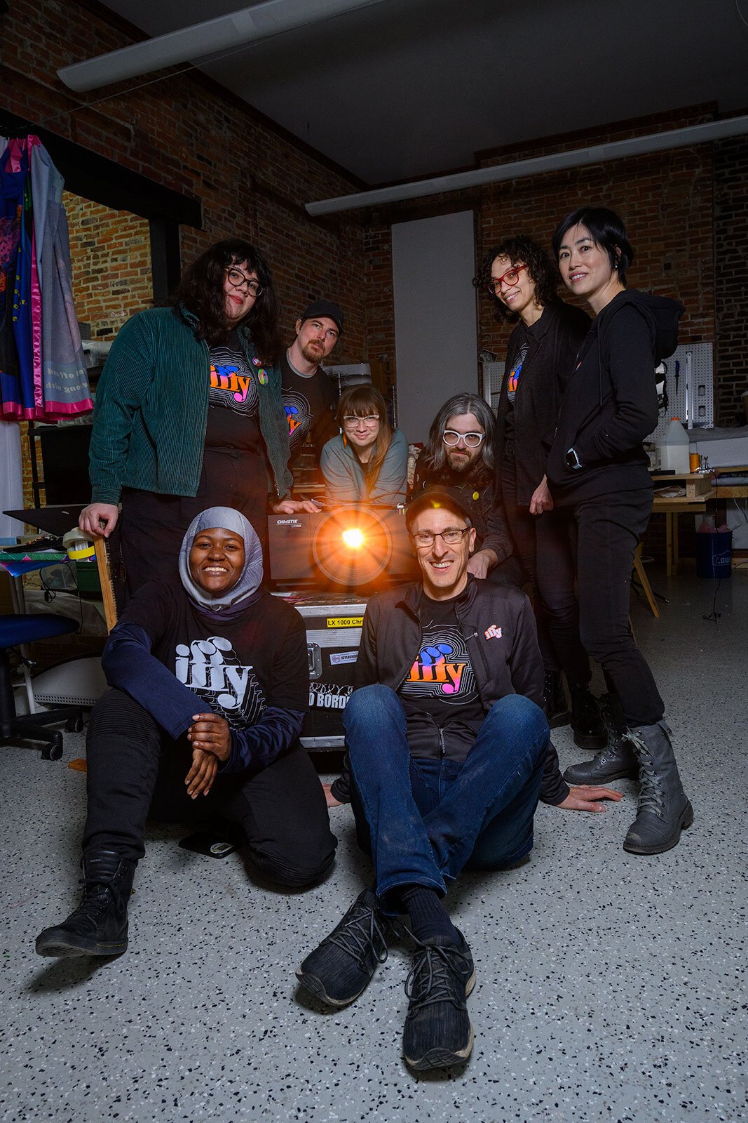 The iFFY staff at Natalia Rocafuerte's studio.