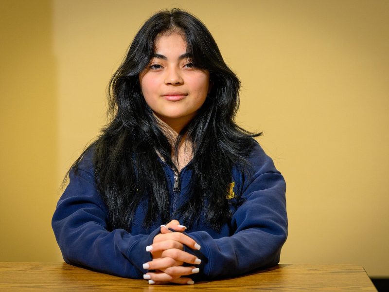 Ypsilanti Community High School student Ashley M. says other Latinx students have been her rock since she emigrated from Honduras.