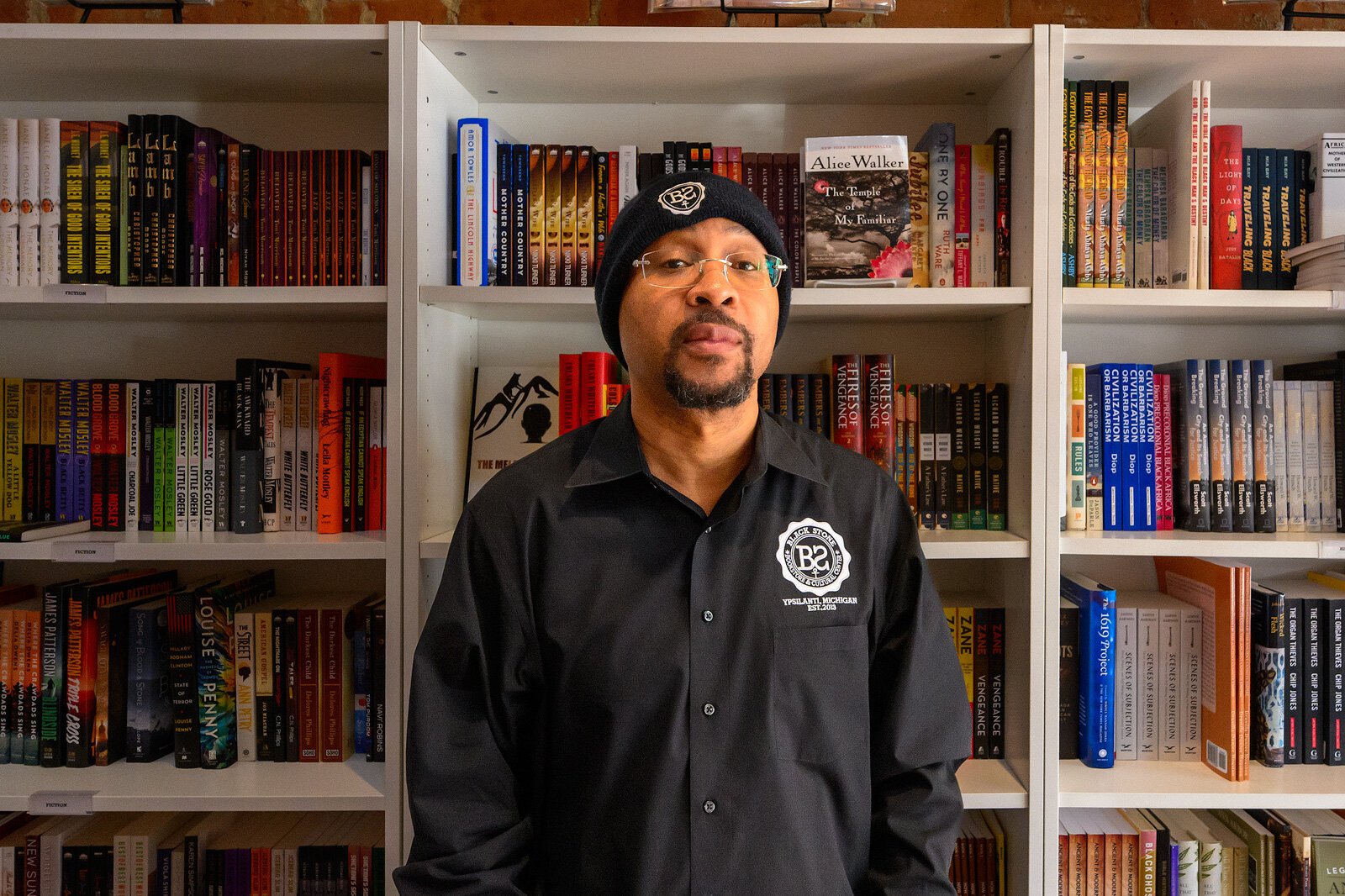 Black Stone Book Store and Cultural Center co-owner Carlos Franklin.