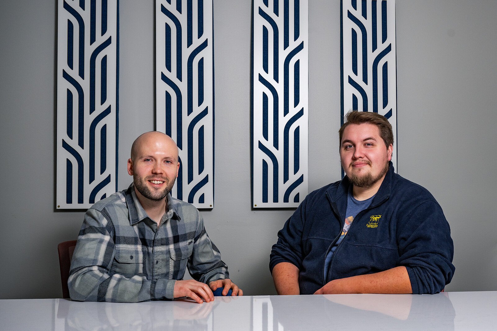 Austin Yarger and Corbin Reeves at SPARK Central Innovation Center.