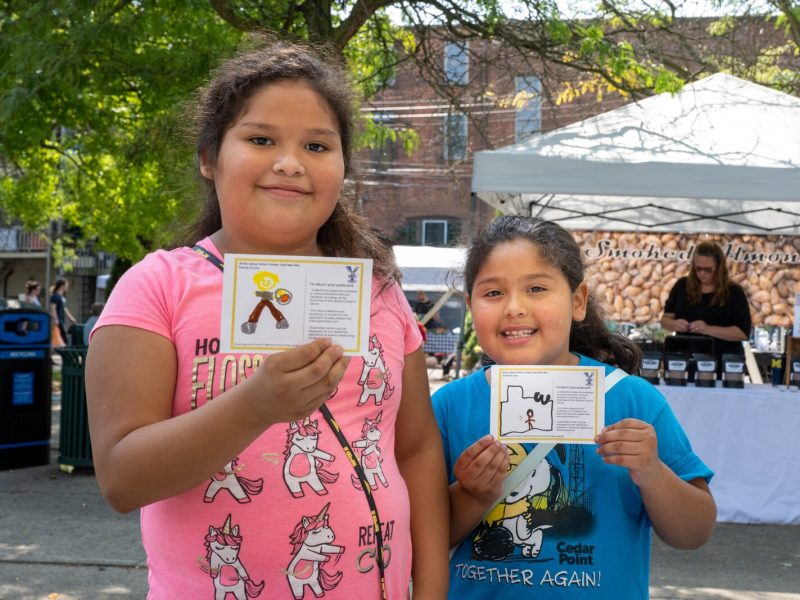 An YpsiWrites Love Letters to Ypsilanti booth at the Ypsilanti Depot Town Farmers Market.