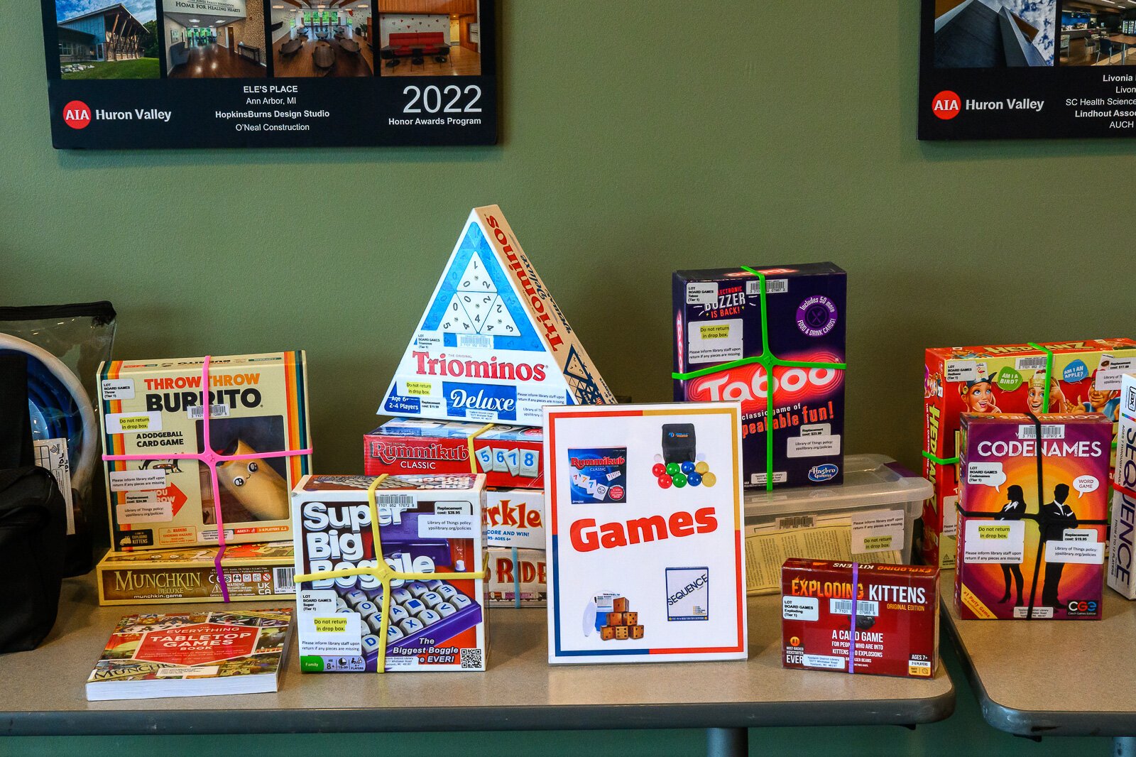 "Thing-o-Rama" event at the Ypsilanti District Library to introduce the Library of Things.