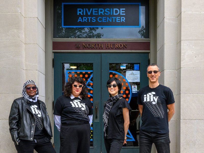 Hafsah Mijinyawa, Natalia Rocafuerte, Toko Shiiki, and Donald Harrison at Riverside Arts Center.